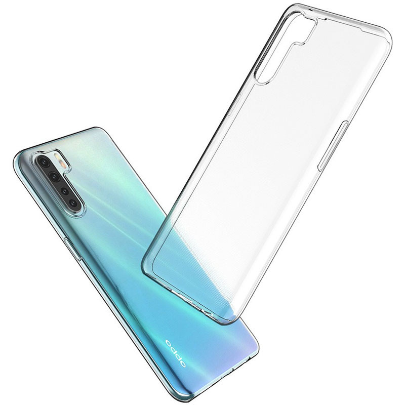 TPU чехол Epic Transparent 1,0mm для Oppo A91 / Reno 3 (Бесцветный (прозрачный)) в магазине vchehle.ua