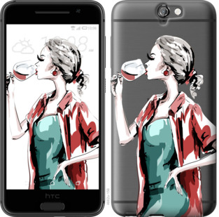 

Чохол Дівчина з келихом на HTC One A9 841431