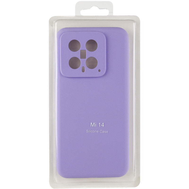 Заказать Чехол Silicone Cover Lakshmi Full Camera (AA) для Xiaomi 14 (Сиреневый / Dasheen) на vchehle.ua