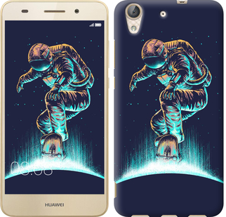 

Чехол Космонавт на скейтборде для Huawei Y6 II 591522