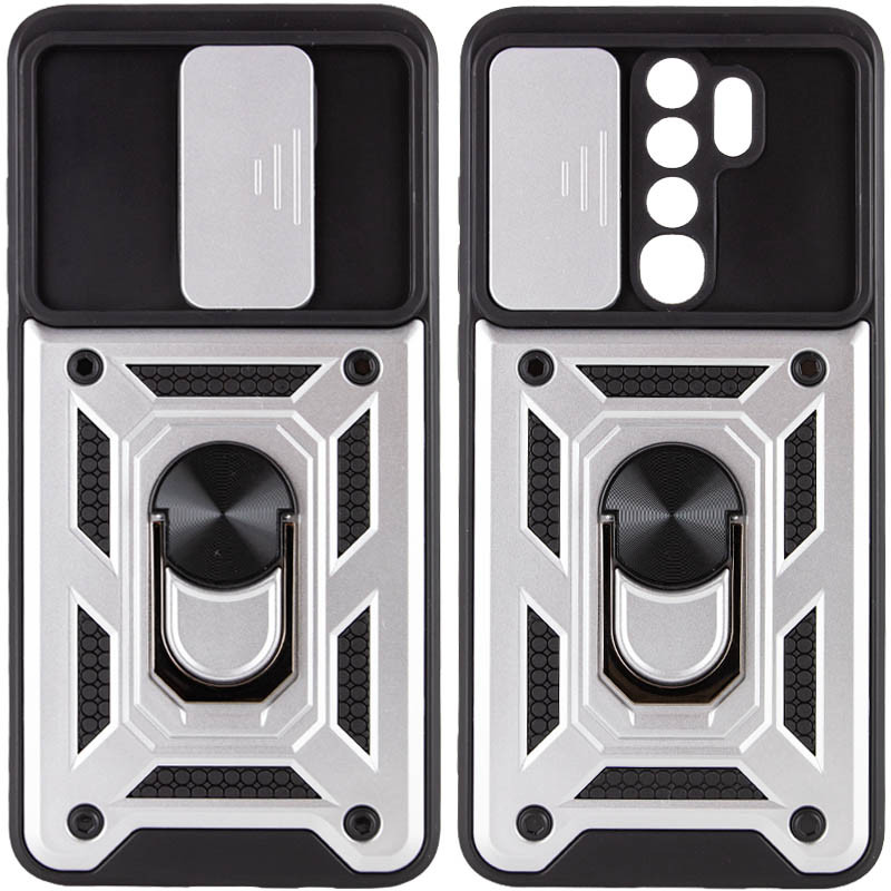 

Ударостійкий чохол Camshield Serge Ring for Magnet на Xiaomi Redmi 9 (Срібний) 1162322