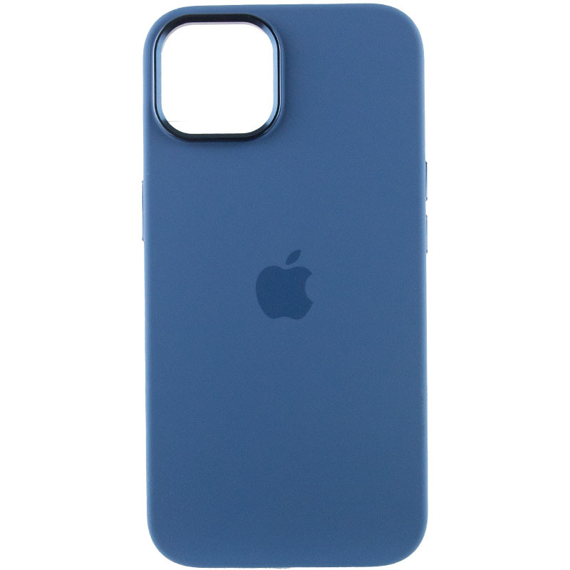 Фото Чохол Silicone Case Metal Buttons (AA) на Apple iPhone 14 (6.1") (Синій / Blue Jay) на vchehle.ua