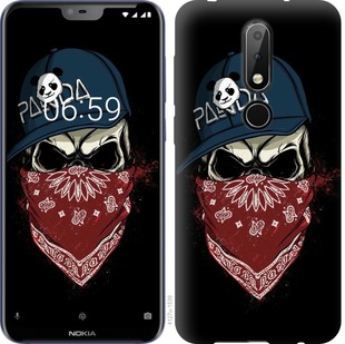 

Чохол Череп в кепці на Nokia 6.1 Plus 689094