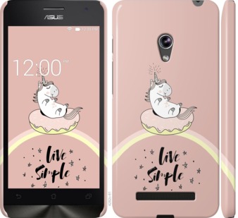 

Чехол Единорожка в пончике для Asus Zenfone 5 719627