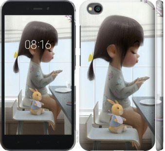 

Чехол Милая девочка с зайчиком для Xiaomi Redmi Go 710291