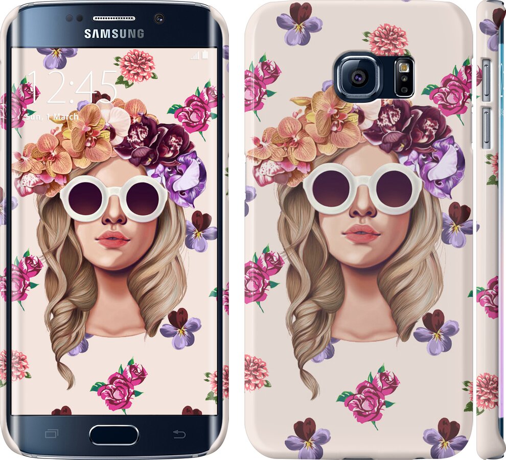 

Чохол Дівчина з квітами v2 на Samsung Galaxy S6 Edge G925F 190137
