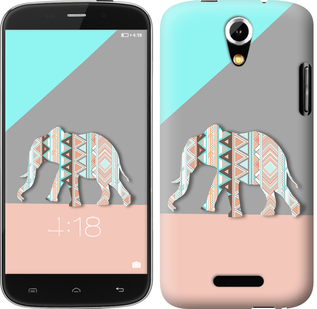 

Чохол Візерунчастий слон на Doogee Y100X 528739