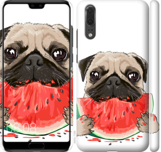 

Чохол Мопс і кавун на Huawei P20 843814