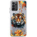 TPU+PC чехол TakiTaki Magic glow для Samsung Galaxy A13 4G (Tiger / White)