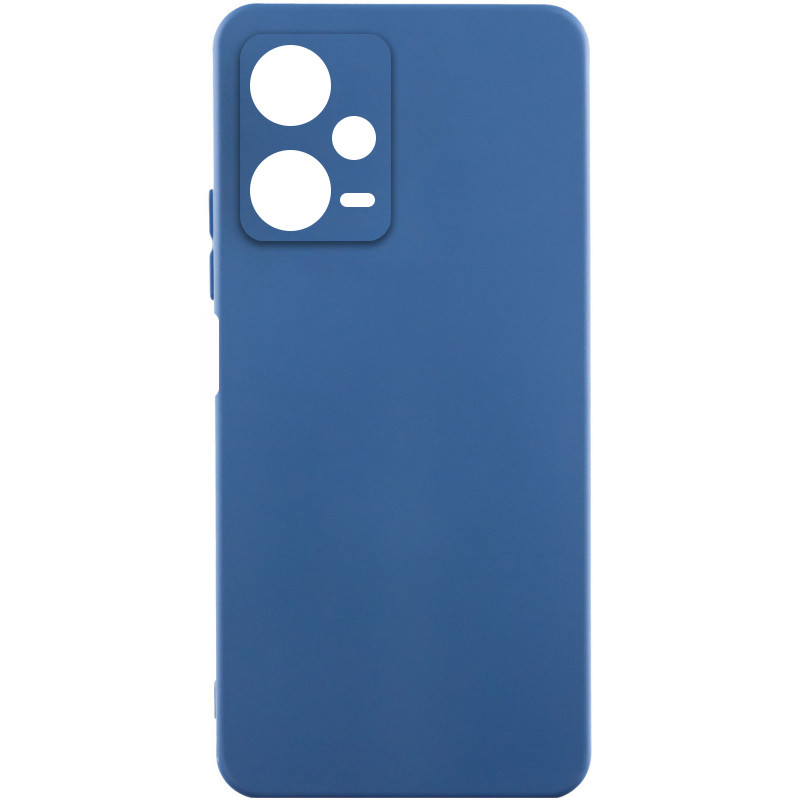 Чохол Silicone Cover Lakshmi Full Camera (AA) на Xiaomi Redmi Note 12 Pro 5G (Синій / Navy Blue)