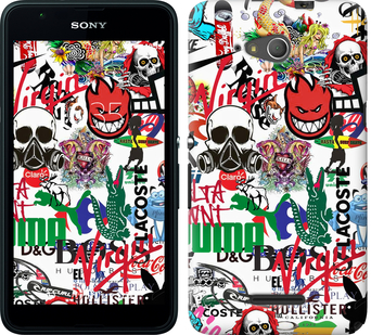 

Чехол Many different logos для Sony Xperia E4g 638039