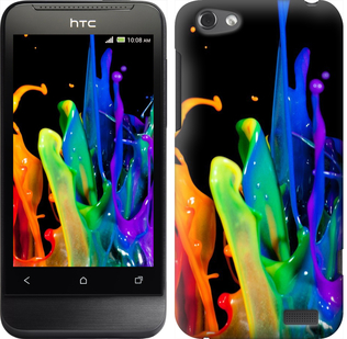 

Чохол бризки фарби на HTC One V t320e 381255