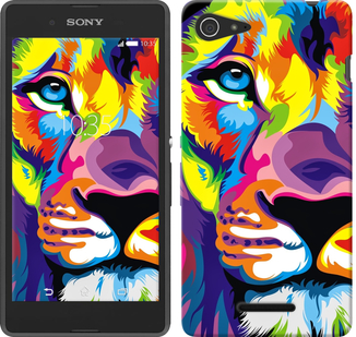 

Чехол Разноцветный лев для Sony Xperia E3 D2202 261612