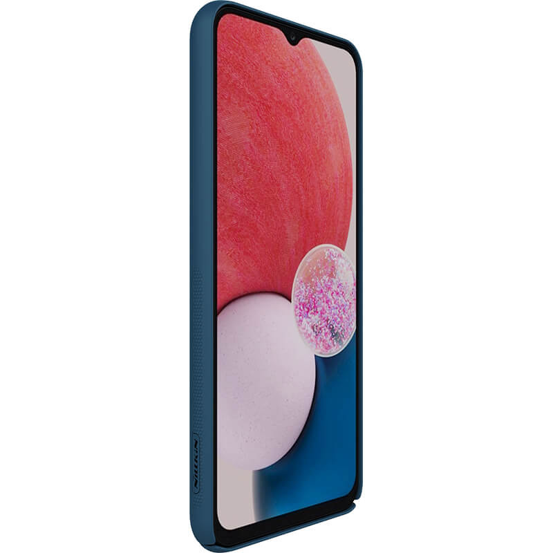 Фото Карбоновая накладка Nillkin Camshield (шторка на камеру) для Samsung Galaxy A13 4G (Синий / Blue) на vchehle.ua