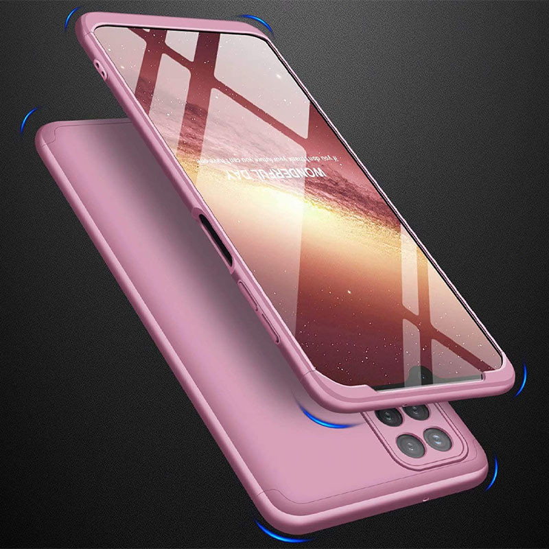 Фото Пластиковая накладка GKK LikGus 360 градусов (opp) для Samsung Galaxy A22 4G / M32 (Розовый / Rose Gold) на vchehle.ua