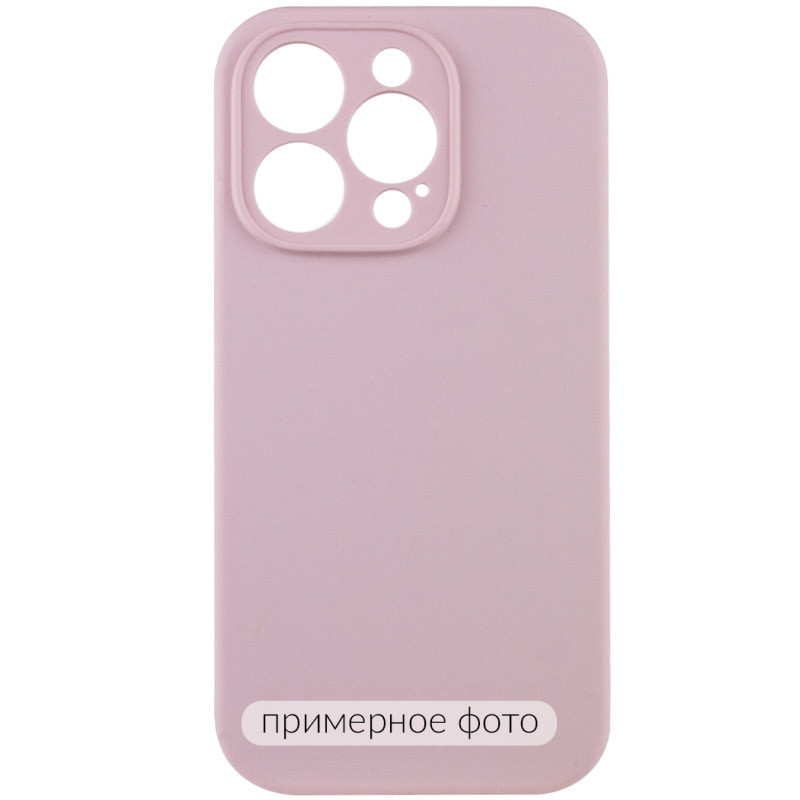 Чохол Silicone Case Full Camera Protective (AA) NO LOGO на Apple iPhone 16 (6.1") (Рожевий / Chalk Pink)