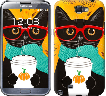 

Чохол Осінній кіт на Samsung Galaxy Note 2 N7100 580864