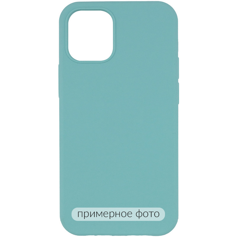 Чехол Silicone Case Full Protective (AA) NO LOGO для Apple iPhone 16 Plus (6.7") (Бирюзовый / Marine Green)