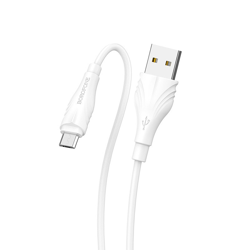 Дата кабель Borofone BX18 Optimal USB to MicroUSB (2m) (Белый)