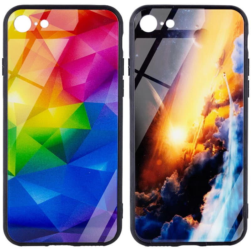 TPU+Glass чохол Diversity на Apple iPhone 7 / 8 / SE (2020) (4.7")