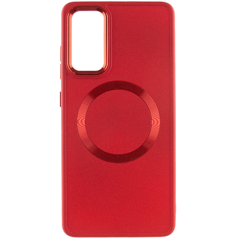 Фото TPU чохол Bonbon Metal Style with Magnetic safe на Samsung Galaxy A55 (Червоний / Red) на vchehle.ua