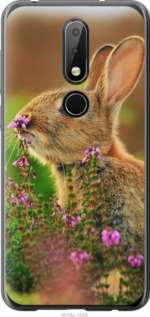 

Чохол Кролик і квіти на Nokia 6.1 Plus 695493