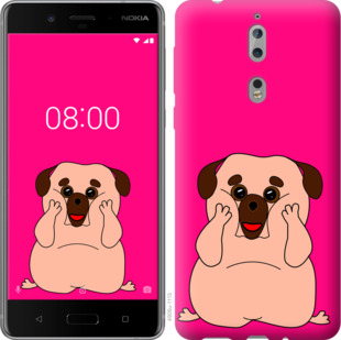 

Чехол Весёлый мопс для Nokia 8 928717