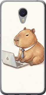Чохол Funny Capybara CEO Working на Meizu M3 Note
