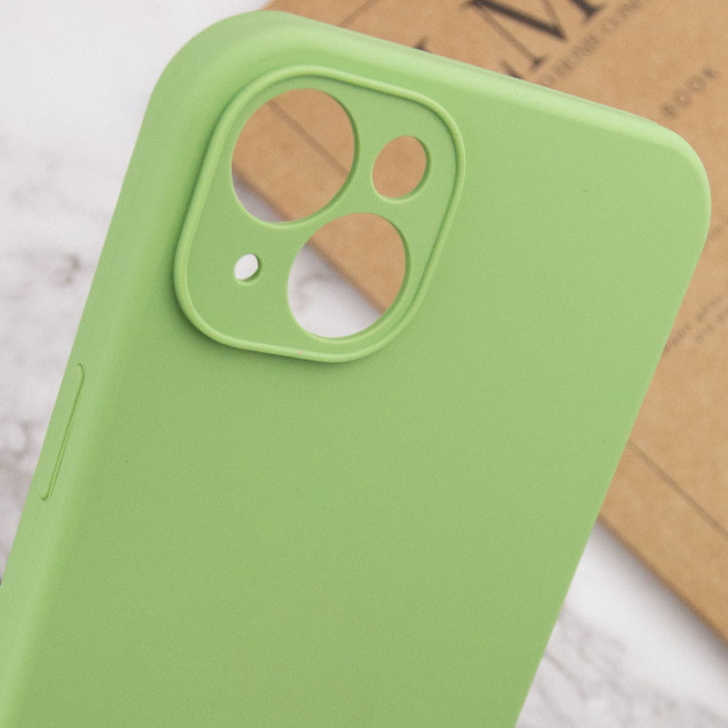 Купить Чехол Silicone Case Full Camera Protective (AA) NO LOGO для Apple iPhone 13 (6.1") (Мятный / Mint) на vchehle.ua