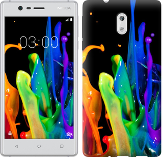

Чехол брызги краски для Nokia 3 381534