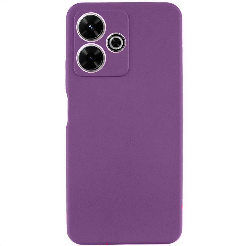 Чехол Silicone Cover Lakshmi Full Camera (AAA) для Xiaomi Redmi Note 14 5G (Сливовый / Purple)