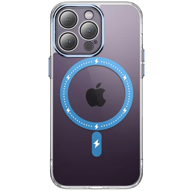 Чохол TPU+PC Colorful with Magnetic Safe на Apple iPhone 12 Pro Max (6.7") (Blue)