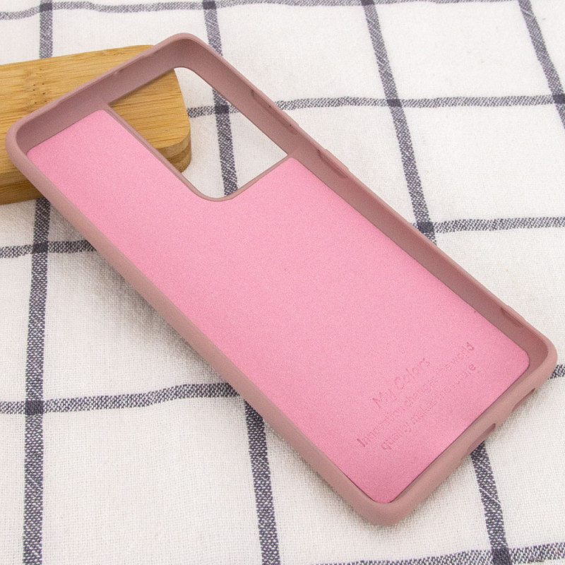 Фото Чохол Silicone Cover Full without Logo (A) на Samsung Galaxy S21 Ultra (Рожевий / Pink Sand) в маназині vchehle.ua