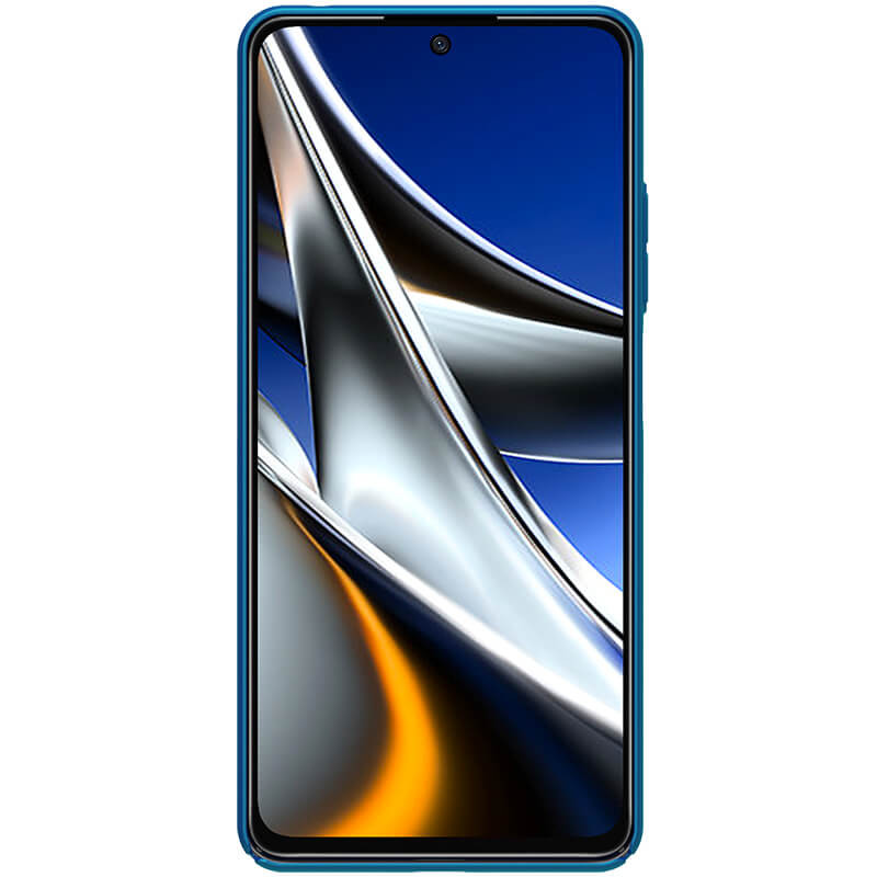 Фото Чехол Nillkin Matte для Xiaomi Poco X4 Pro 5G (Бирюзовый / Peacock blue) на vchehle.ua