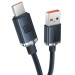 Фото Дата кабель Baseus Crystal Shine Series USB to Type-C 100W (1.2m) (CAJY00040) (Black) на vchehle.ua