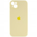 Чехол Silicone Case Full Camera Protective (AA) для Apple iPhone 13 (6.1") (Желтый / Mellow Yellow)