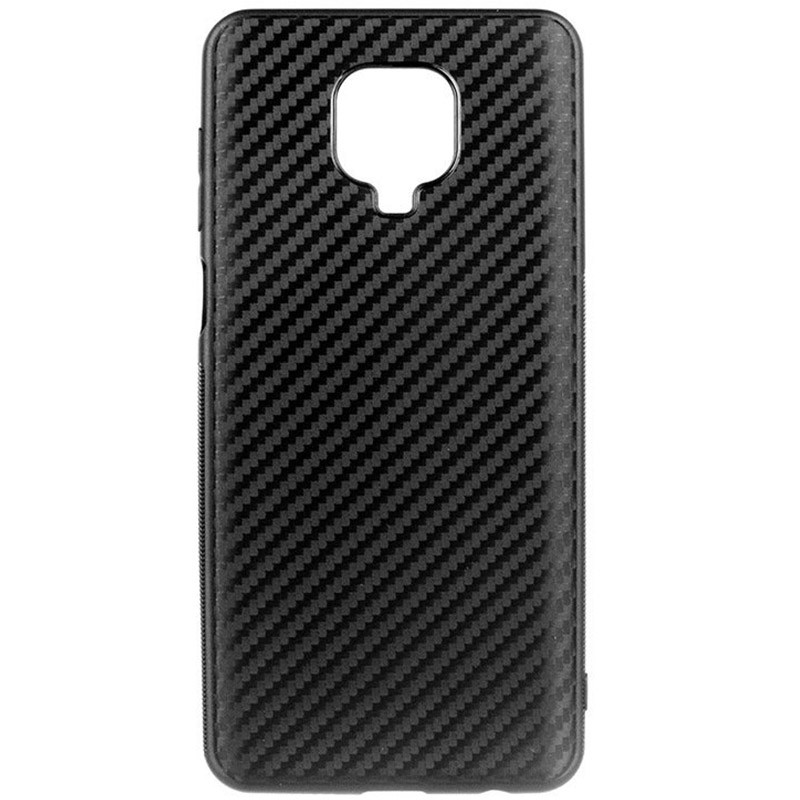 TPU чехол Epic Carbon для Xiaomi Redmi Note 9s / Note 9 Pro / Note 9 Pro Max (Черный)