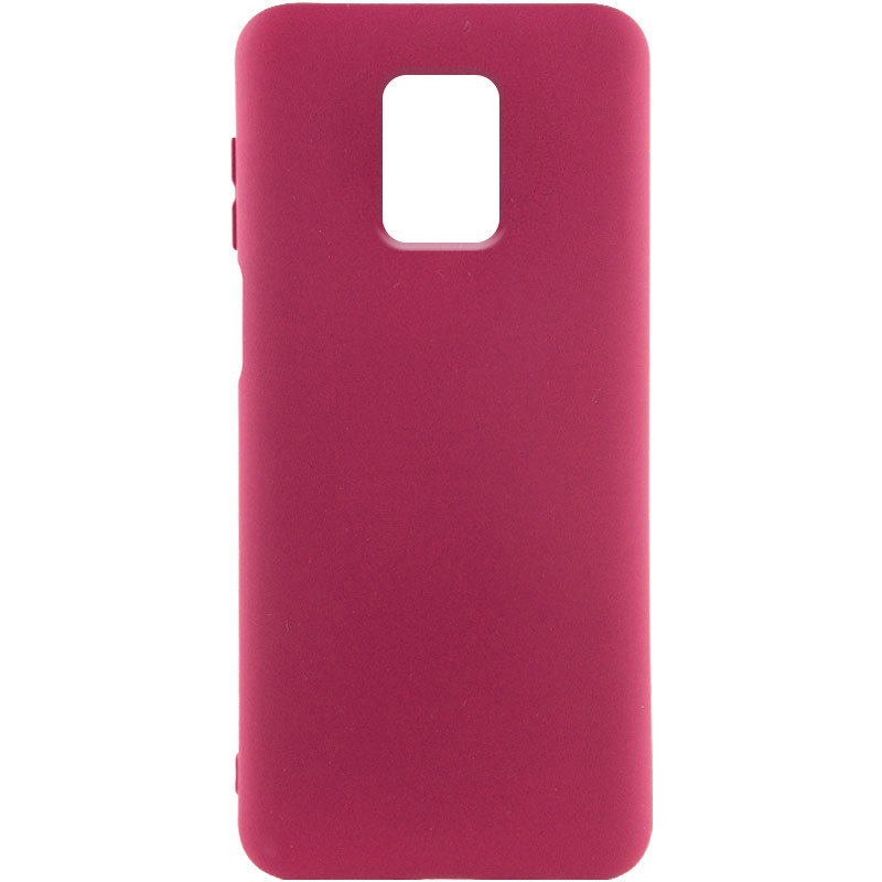 Чохол Silicone Cover Lakshmi (AA) на Xiaomi Redmi Note 9s / Note 9 Pro / Note 9 Pro Max (Бордовий / Marsala)