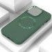 Фото TPU чохол Bonbon Metal Style with Magnetic safe на Apple iPhone 15 (6.1") (Зелений / Pine green) на vchehle.ua