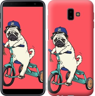 

Чохол Мопс на велосипеді на Samsung Galaxy J6 Plus 2018 690362