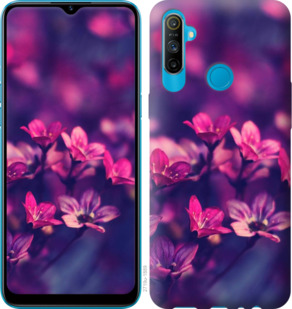 Чехол Пурпурные цветы для Realme C3