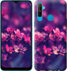 Чехол Пурпурные цветы для Realme C3