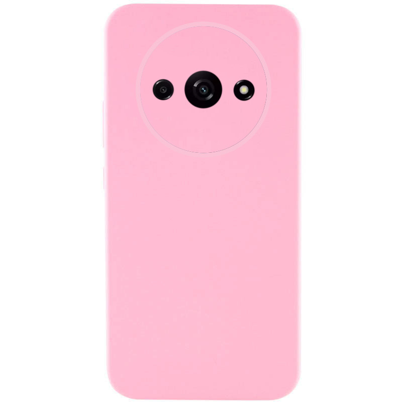 Чехол Silicone Cover Lakshmi Full Camera (AAA) для Xiaomi Redmi A3 (Розовый / Light pink)