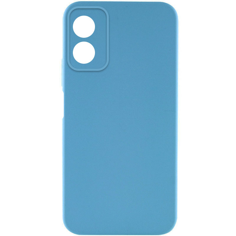 Чохол TPU GETMAN Liquid Silk Full Camera на Motorola Moto G24 (Блакитний / Blue)