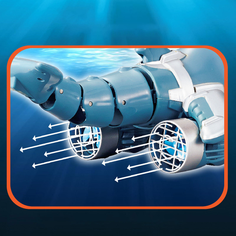 Лодка на радиоуправлении SHT 3738AD Dolphin 2.4G (Blue / White) в магазине vchehle.ua