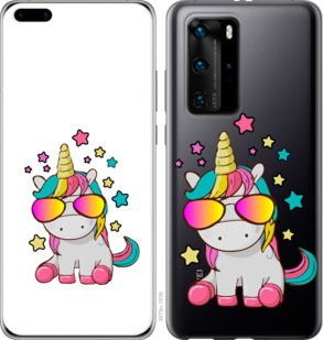 

Чохол Єдиноріг в окулярах на Huawei P40 Pro 932838
