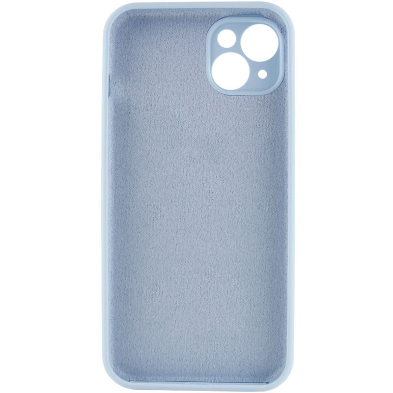 Чехол Silicone Case Full Camera Protective (AA) NO LOGO для Apple iPhone 13 (6.1") (Голубой / Sweet Blue) в магазине vchehle.ua