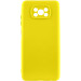 Чехол Silicone Cover Lakshmi Full Camera (A) для Xiaomi Poco X3 NFC / Poco X3 Pro (Желтый / Flash)