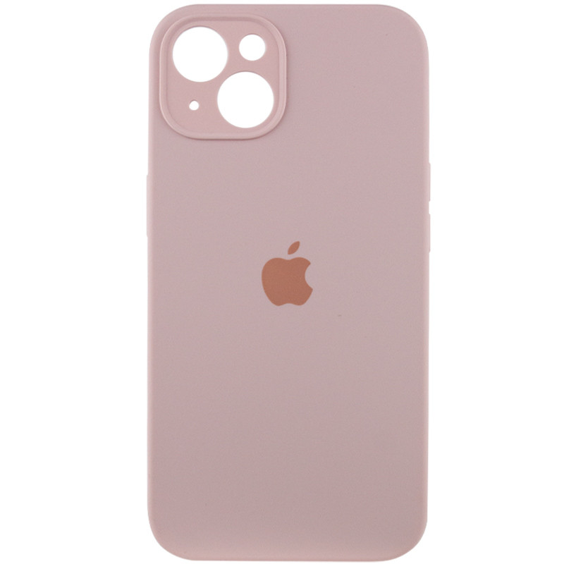 Чохол Silicone Case Full Camera Protective (AA) на Apple iPhone 14 (6.1") (Рожевий / Chalk Pink)