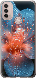 Чехол Роса на цветке для Motorola E40